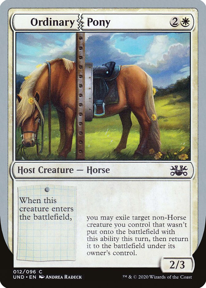 Ordinary Pony [Unsanctioned] | Boutique FDB TCG