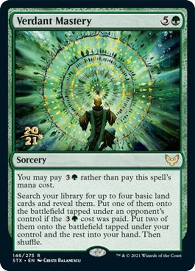 Verdant Mastery [Strixhaven: School of Mages Prerelease Promos] | Boutique FDB TCG