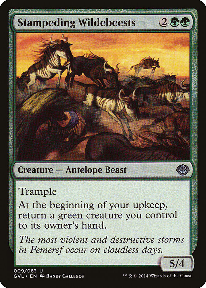 Stampeding Wildebeests (Garruk vs. Liliana) [Duel Decks Anthology] | Boutique FDB TCG