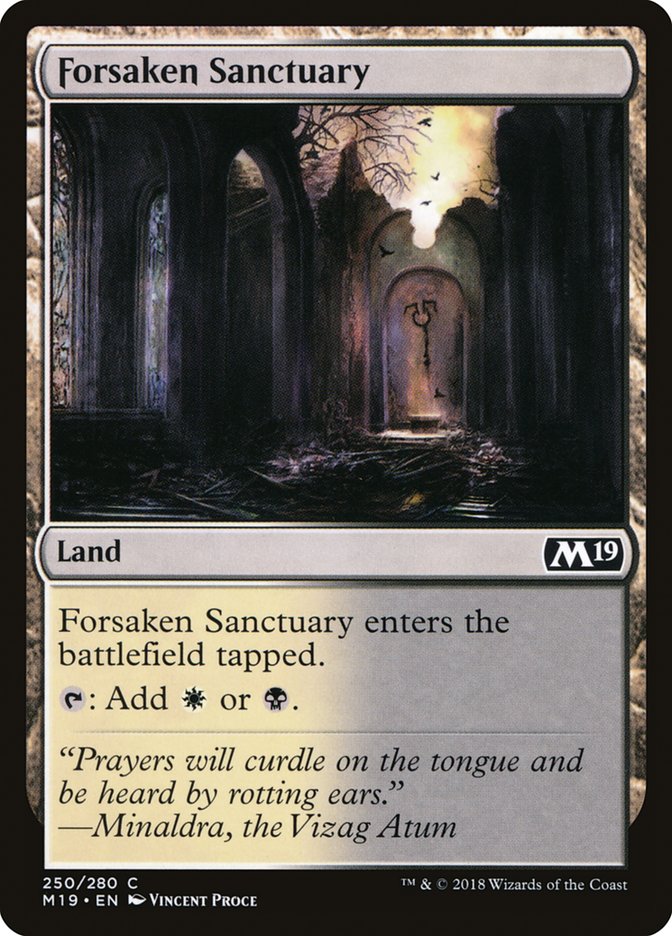 Forsaken Sanctuary [Core Set 2019] | Boutique FDB TCG