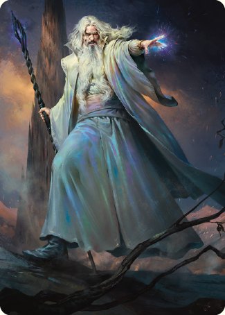 Saruman of Many Colors Art Card [The Lord of the Rings: Tales of Middle-earth Art Series] | Boutique FDB TCG