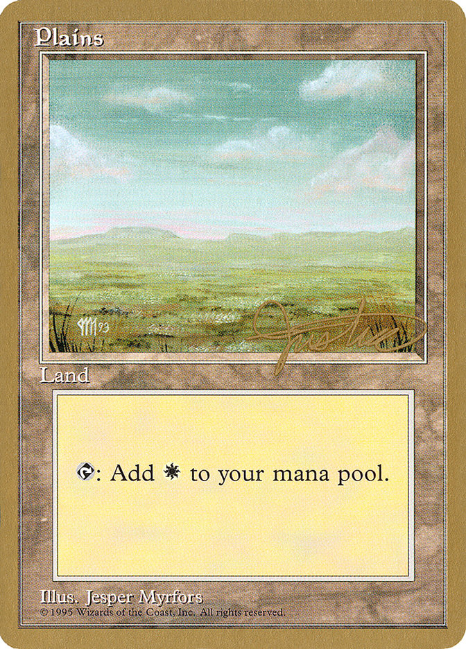 Plains (mj364) (Mark Justice) [Pro Tour Collector Set] | Boutique FDB TCG