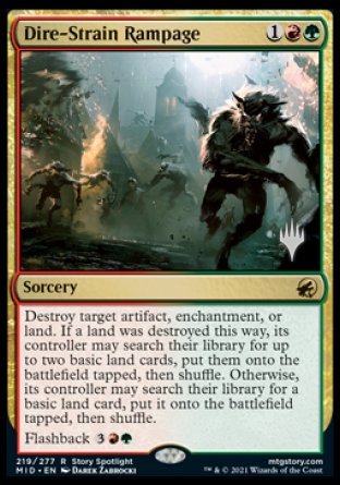 Dire-Strain Rampage (Promo Pack) [Innistrad: Midnight Hunt Promos] | Boutique FDB TCG