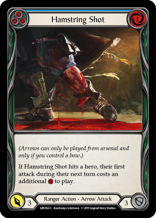 Hamstring Shot (Blue) [ARC062-C] (Arcane Rising)  1st Edition Rainbow Foil | Boutique FDB TCG