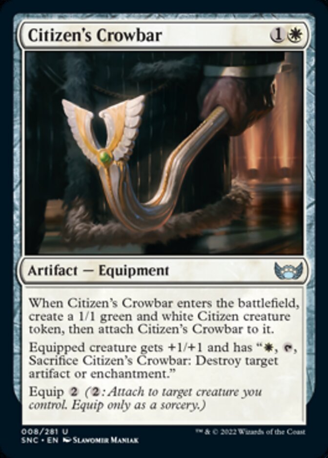 Citizen's Crowbar [Streets of New Capenna] | Boutique FDB TCG