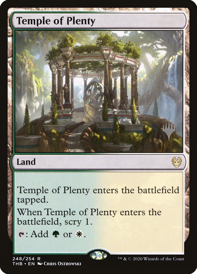 Temple of Plenty (Promo Pack) [Theros Beyond Death Promos] | Boutique FDB TCG