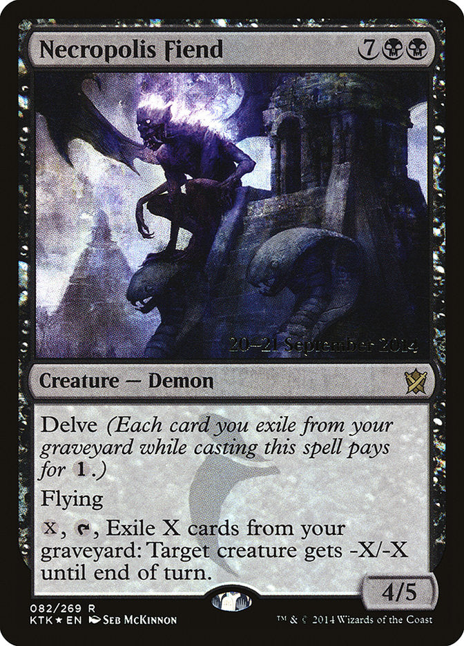 Necropolis Fiend [Khans of Tarkir Prerelease Promos] | Boutique FDB TCG