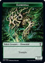 Elemental // Elf Warrior Double-Sided Token [Kaldheim Commander Tokens] | Boutique FDB TCG