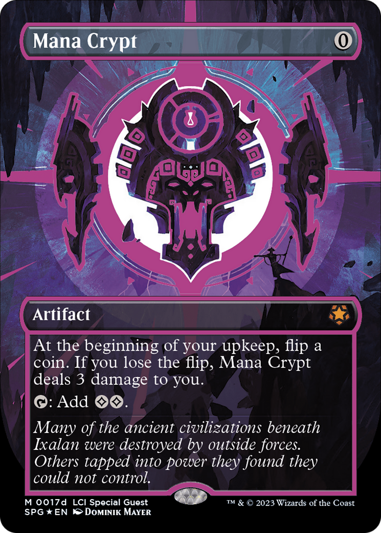 Mana Crypt (0017d) (Borderless) [The Lost Caverns of Ixalan Special Guests] | Boutique FDB TCG
