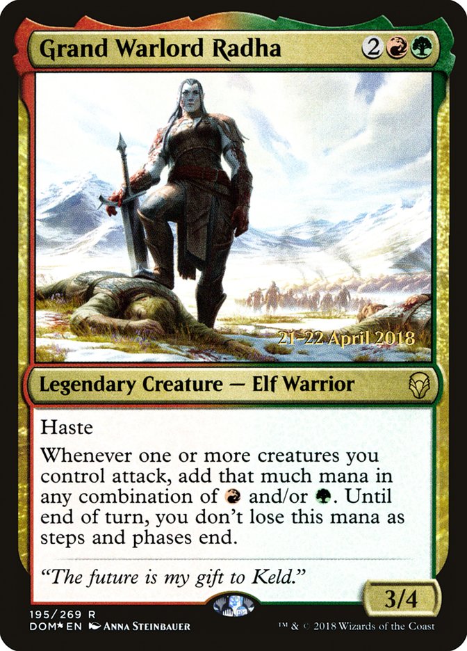 Grand Warlord Radha [Dominaria Prerelease Promos] | Boutique FDB TCG